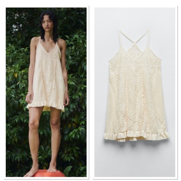 Zara Tops Nwt Zara Combination Knit Mini Dress Poshmark